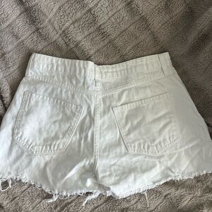 Forever 21 White Jean Shorts